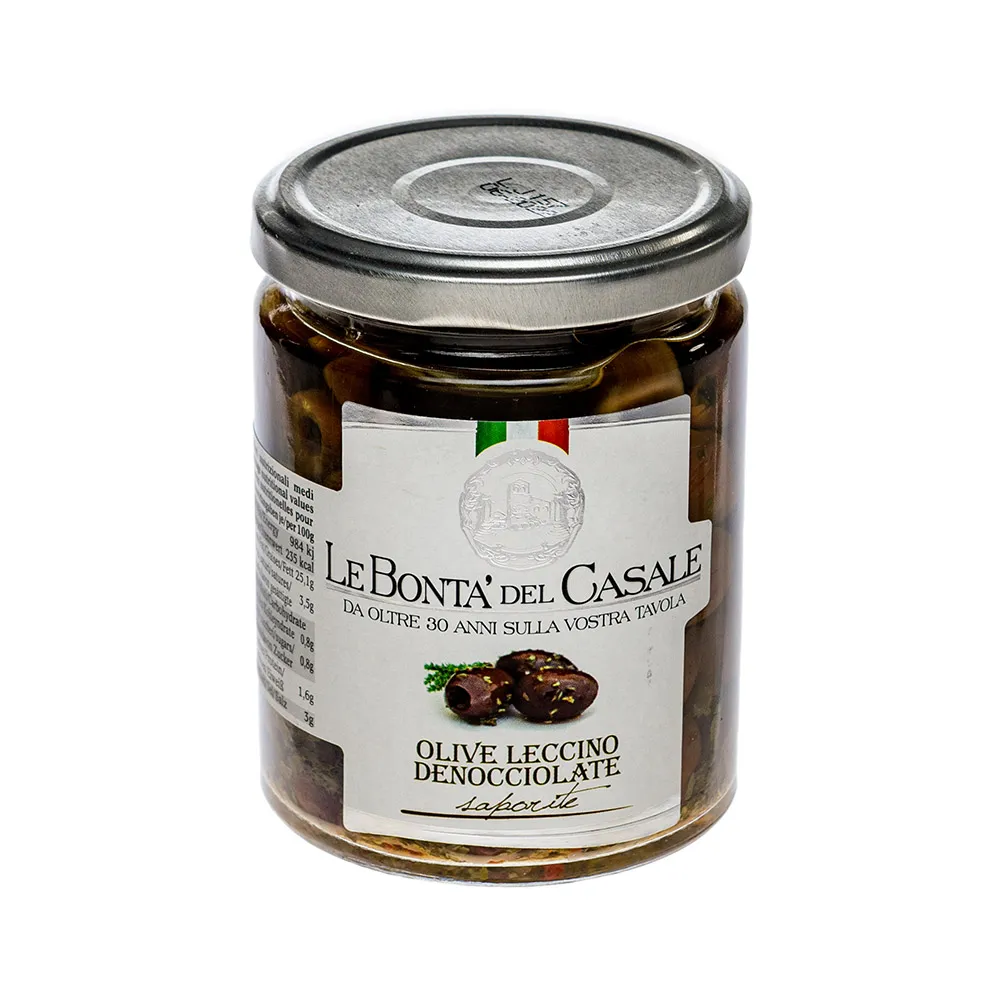 Olive Nere Leccino Denocciolate (Zwarte olijven)