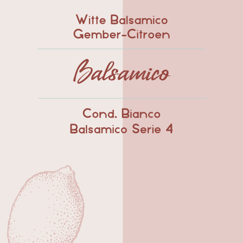 Witte Balsamico Gember Citroen
