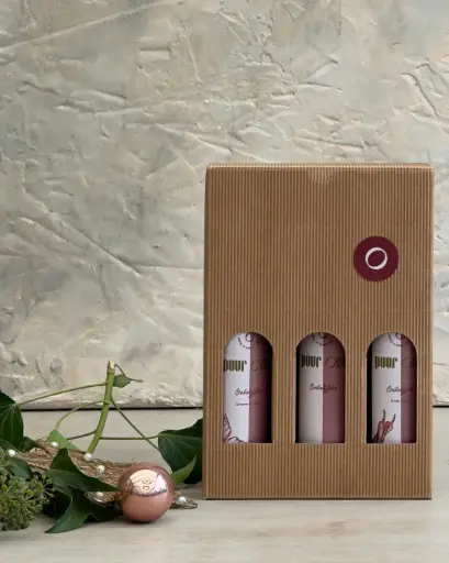 Trio van Bakolijfolie: Naturel, Rode Peper, Groene Kruiden